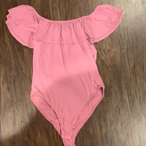 Off the shoulder body suit